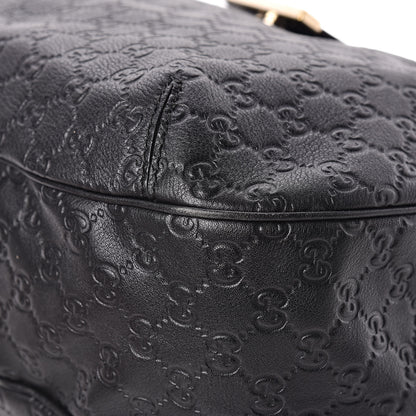 Gucci Guccissima Large New Ladies Web Hobo Black 6 of 20