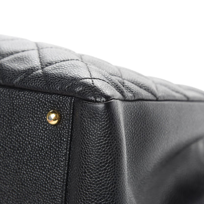 Chanel Caviar Quilted XL Grand Shopping Tote GST Black 10 of 14