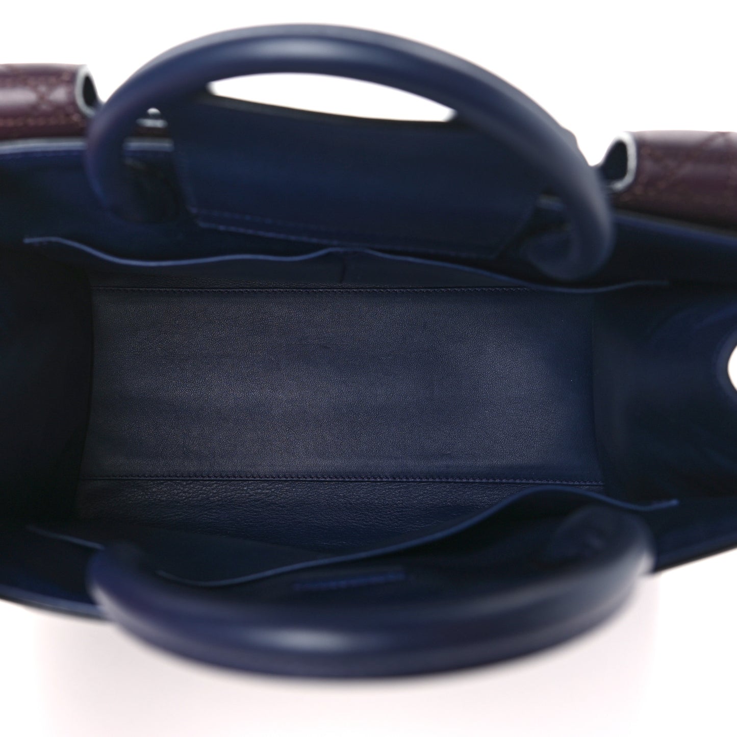 Smooth Calfskin Medium Diorever Flap Navy