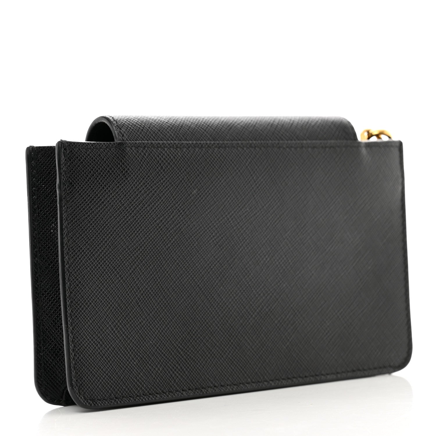 Prada Saffiano Bow Wristlet Black 3 of 6