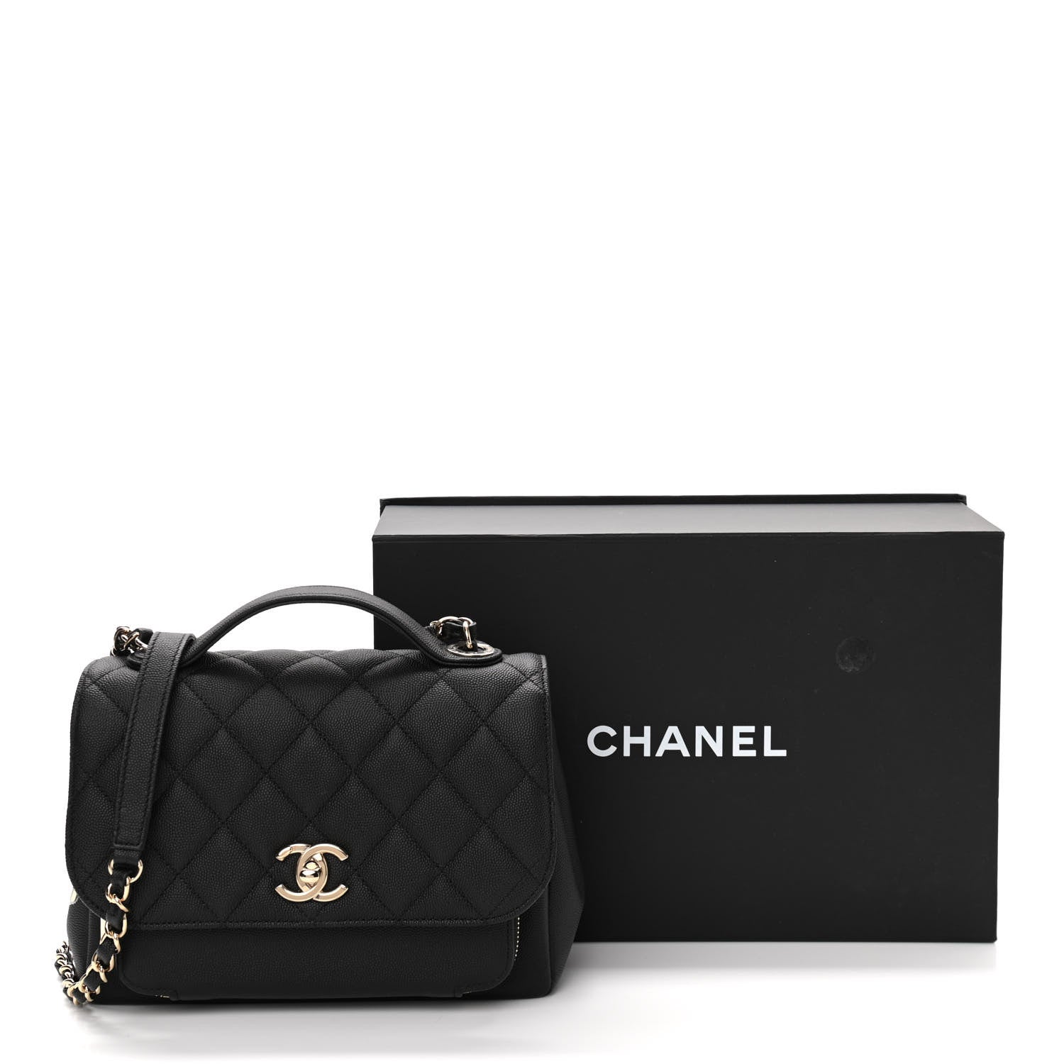 Chanel Caviar Quilted Medium Business Affinity Flap Black 11 of 11