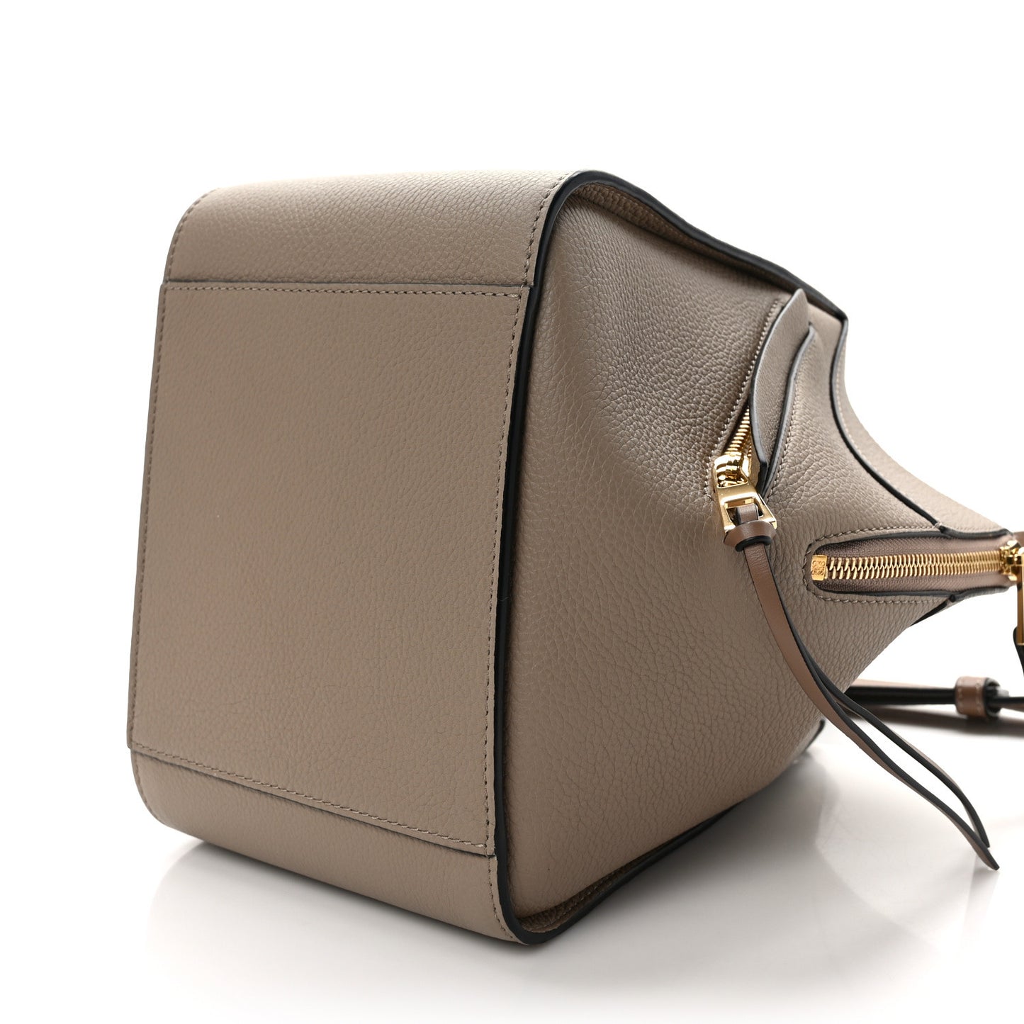 Soft Grained Calfskin Compact Hammock Shoulder Bag Sand