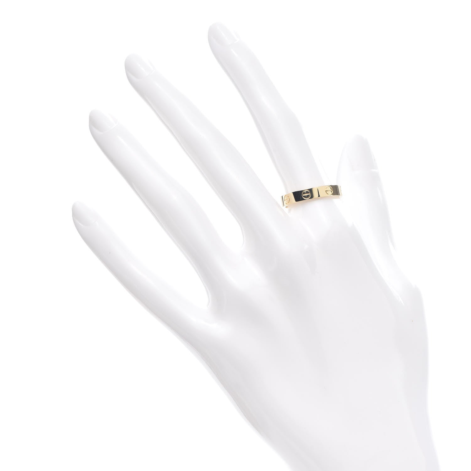 Cartier 18K Yellow Gold 3.5mm LOVE Wedding Band Ring 55 7.25 2 of 5