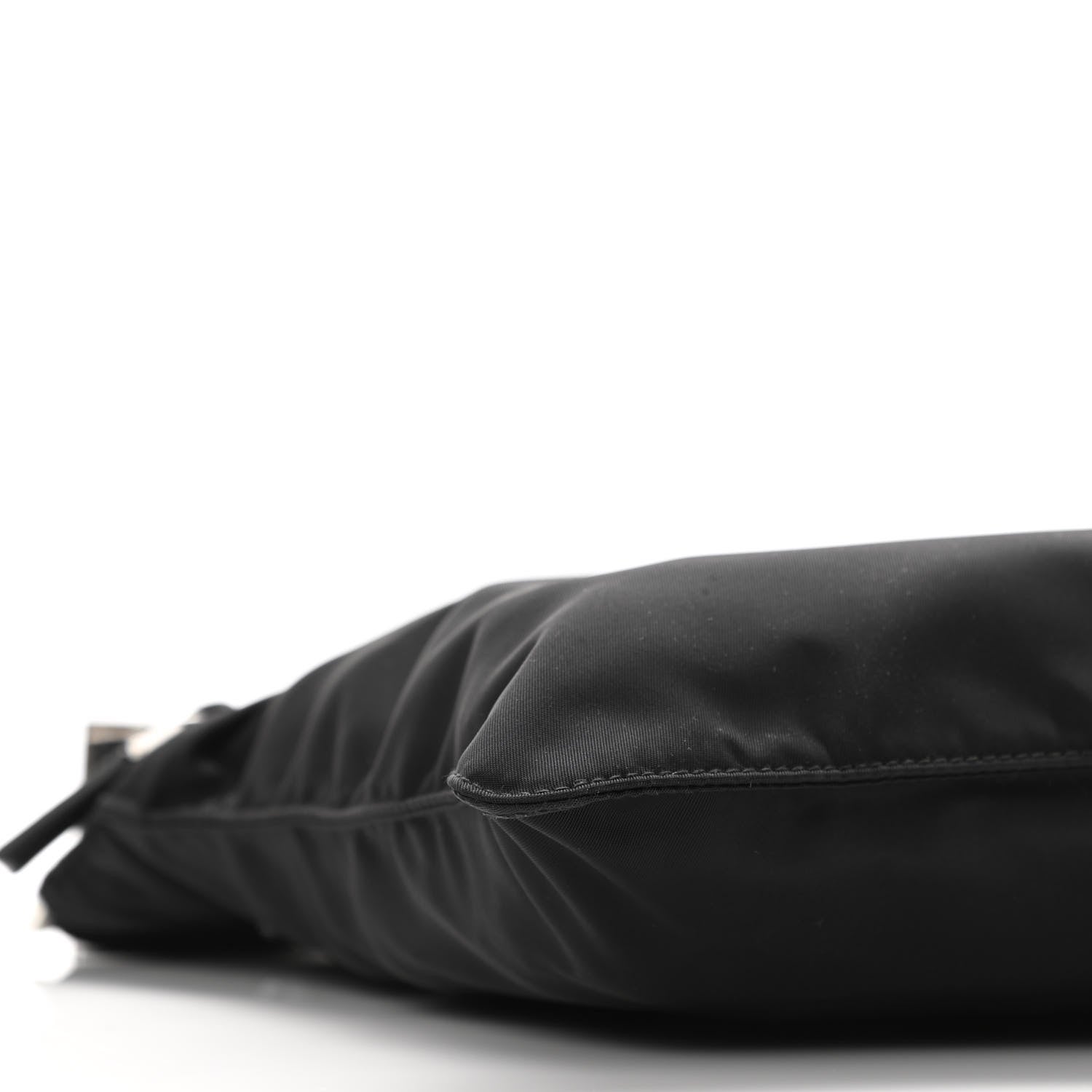 Prada Nylon Vela Flat Messenger Bag Black 7 of 8