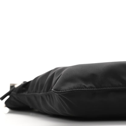 Prada Nylon Vela Flat Messenger Bag Black 7 of 8