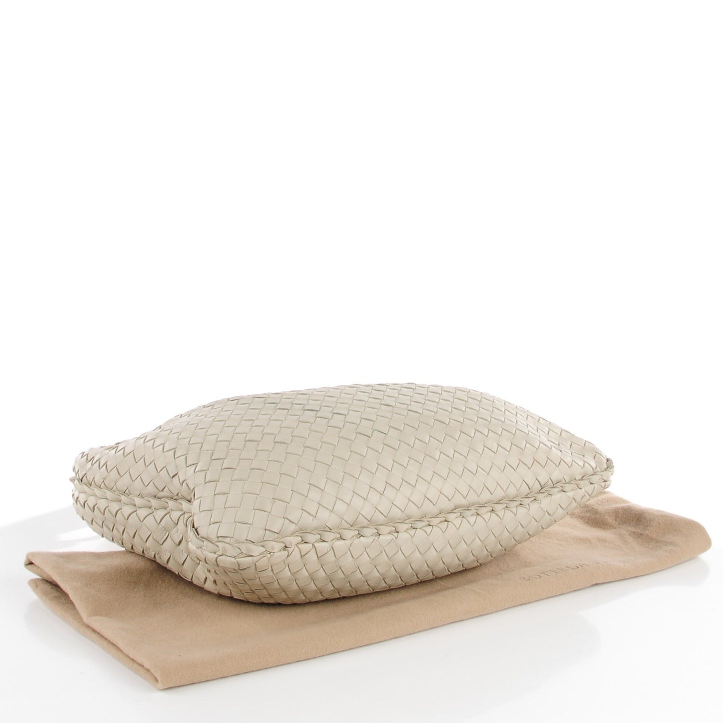 Nappa Intrecciato Medium Veneta Hobo Cream
