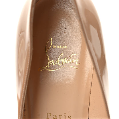 Christian Louboutin Patent Ron Ron Zeppa 80 Wedges 41 Nude 7 of 8