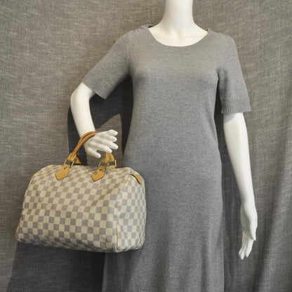 Louis Vuitton Damier Azur Speedy 30 2 of 10