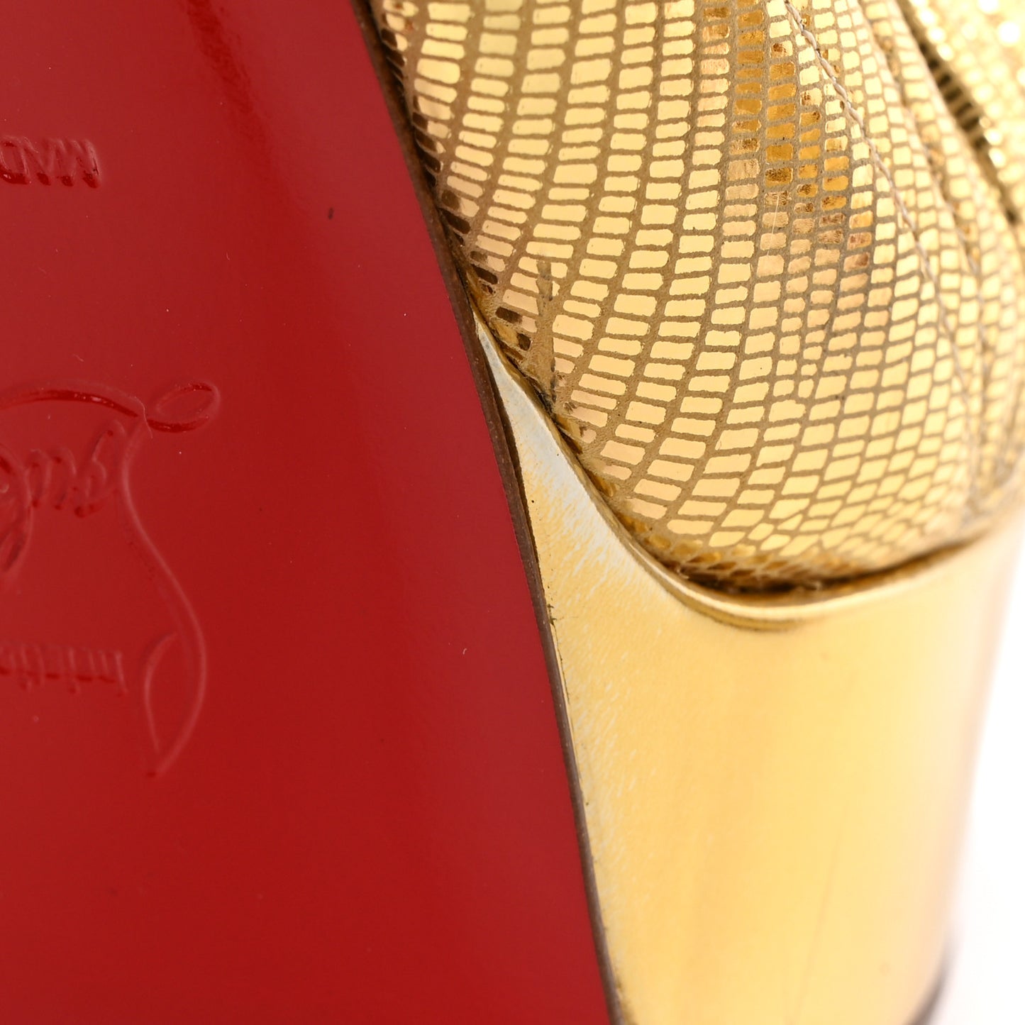 Metallic Laminato Botticella Alta 150 Platform Sandal 40 Gold