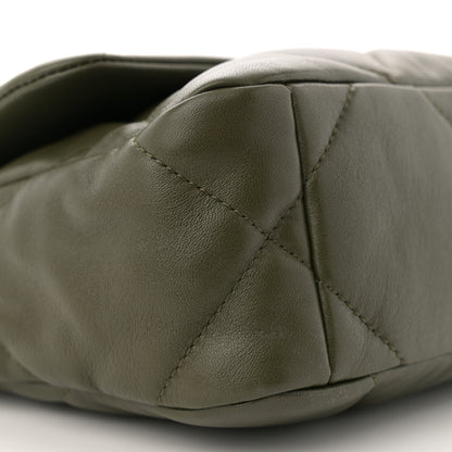 Chanel Lambskin Quilted Medium Chanel 19 Flap Khaki 9 of 10