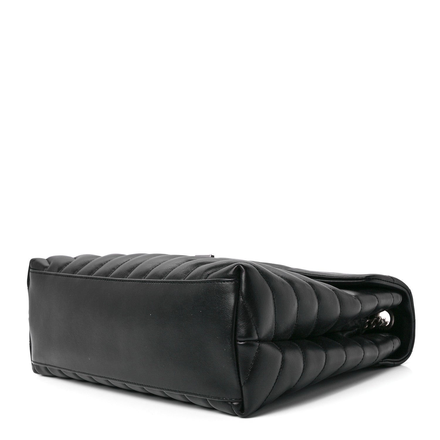Saint Laurent Calfskin Y Quilted Monogram Medium Loulou Chain Satchel Black 10 of 13