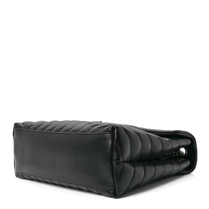Saint Laurent Calfskin Y Quilted Monogram Medium Loulou Chain Satchel Black 10 of 13