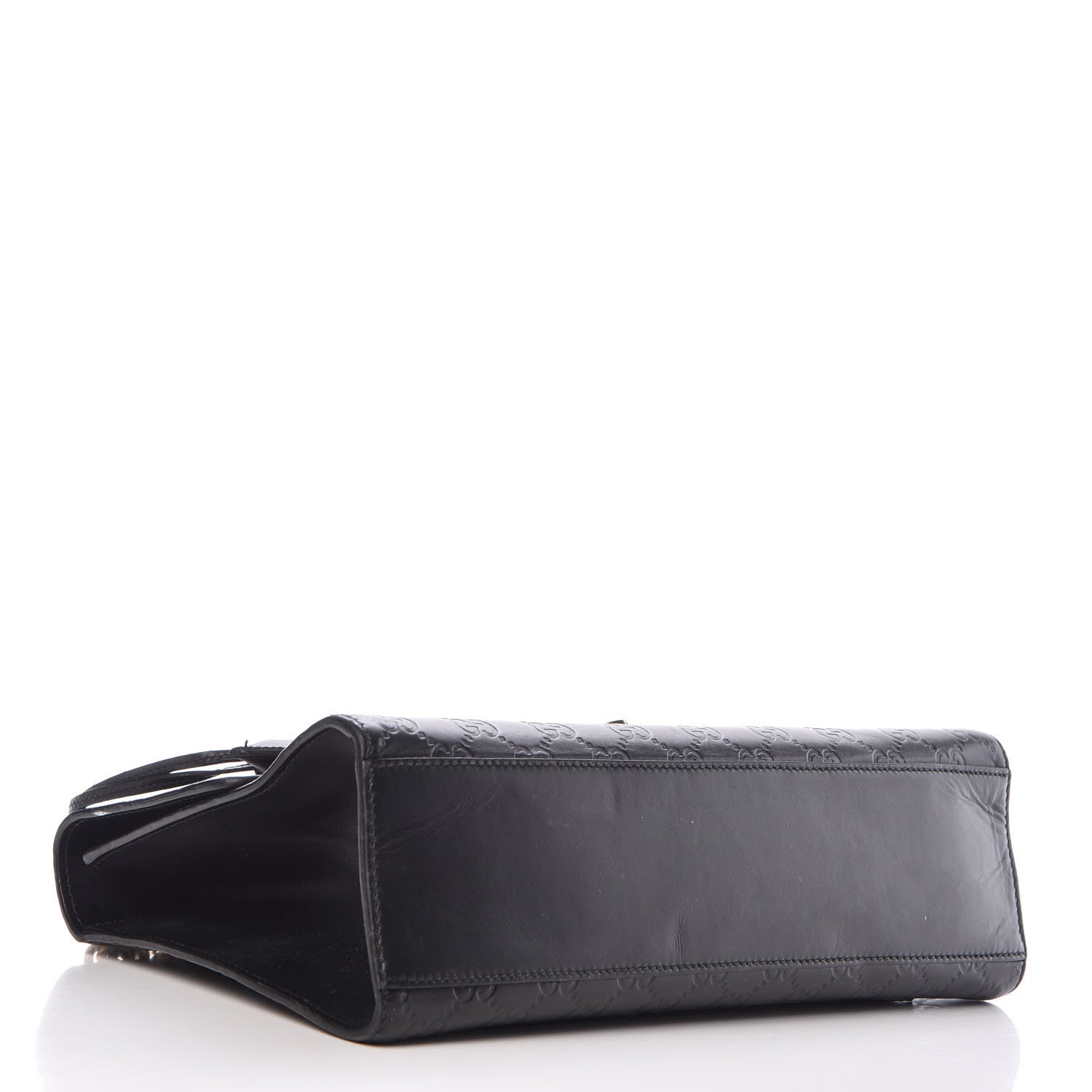 Gucci Guccissima Medium Padlock Shoulder Bag Black 4 of 18