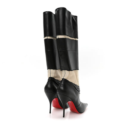 Christian Louboutin X MAISON MARGIELA Nappa Calfskin Xrismarteen 100 Knee High Boots 39 Black 5 of 9
