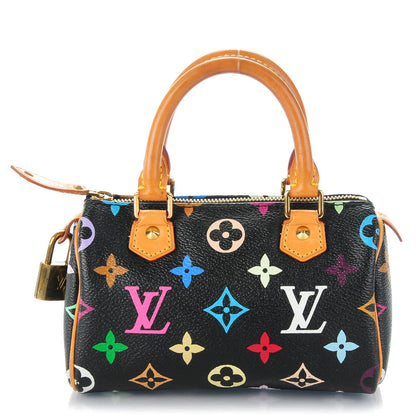 Louis Vuitton Monogram Multicolor Mini Sac HL Speedy Black 1 of 7