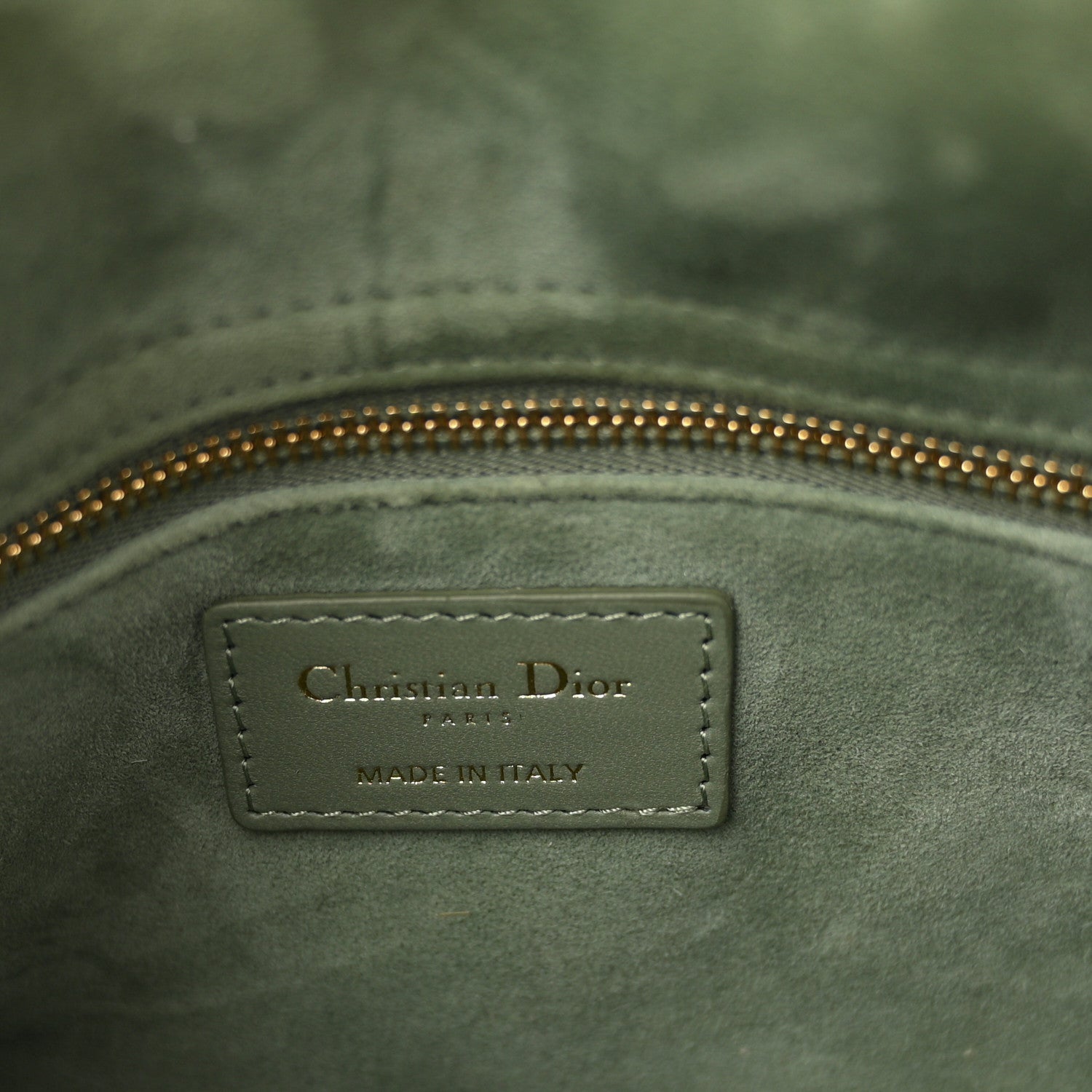 Christian Dior Lambskin Cannage Small My ABCDior Lady Dior Peyote