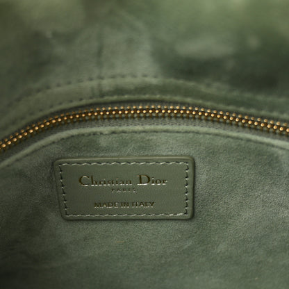 Christian Dior Lambskin Cannage Small My ABCDior Lady Dior Peyote Green 6 of 12