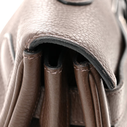 Hermes Taurillon Clemence Shoulder Kelly 40 Cafe 12 of 14