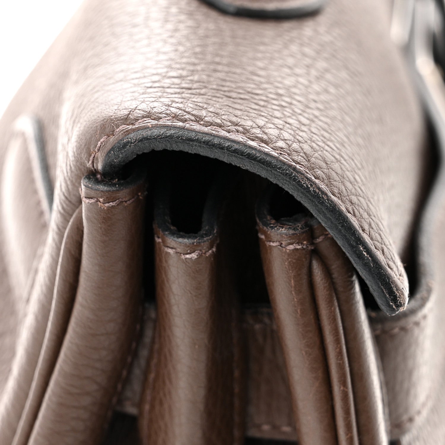 Hermes Taurillon Clemence Shoulder Kelly 40 Cafe 12 of 14