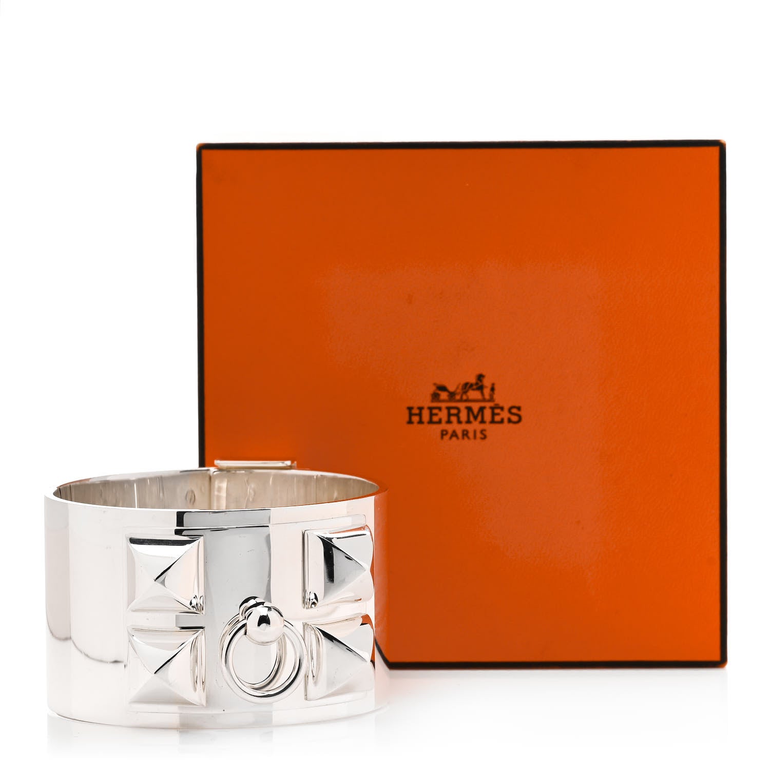 Hermes Sterling Silver Collier De Chien Bracelet XL 4 of 4