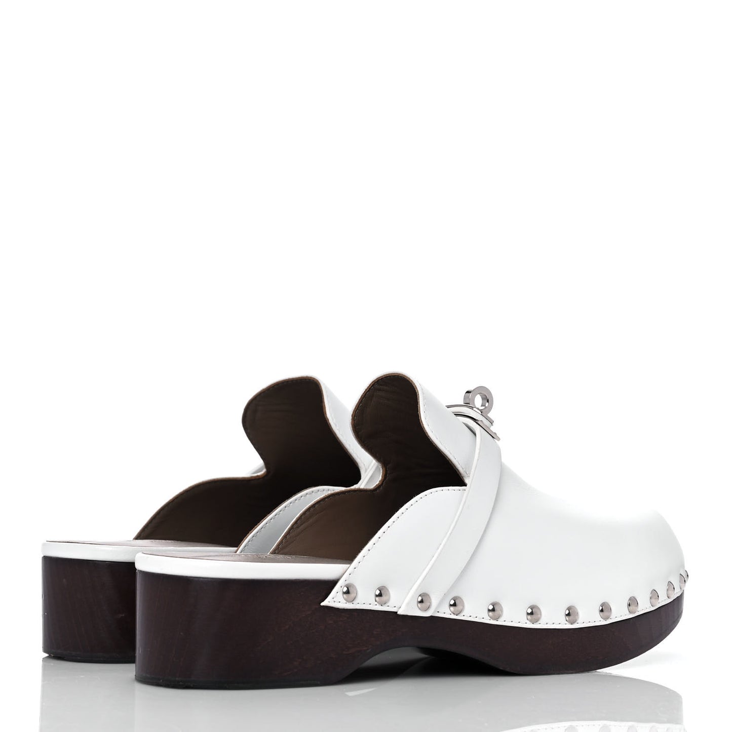 Calfskin Carlotta Mules 37 White
