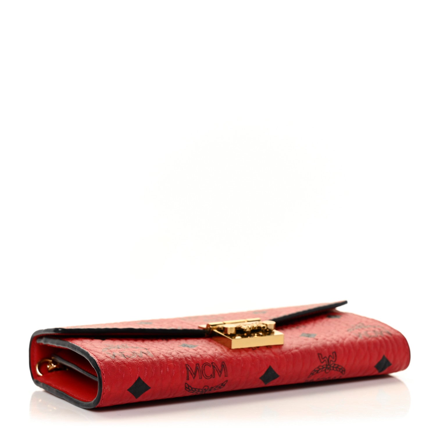 MCM Visetos Patricia Wallet On Chain Ruby Red 3 of 7