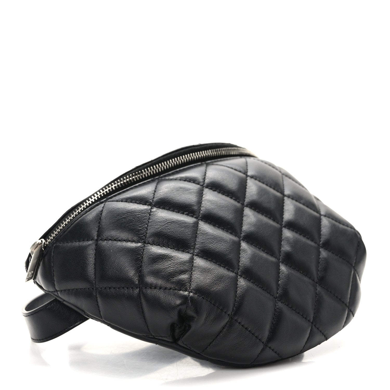 Chanel Calfskin Quilted Waist Belt Bag Black 4 of 11