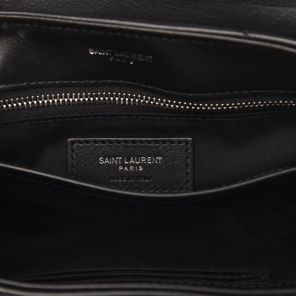 Saint Laurent Calfskin Y Quilted Monogram Toy Loulou Crossbody Bag Black 7 of 10