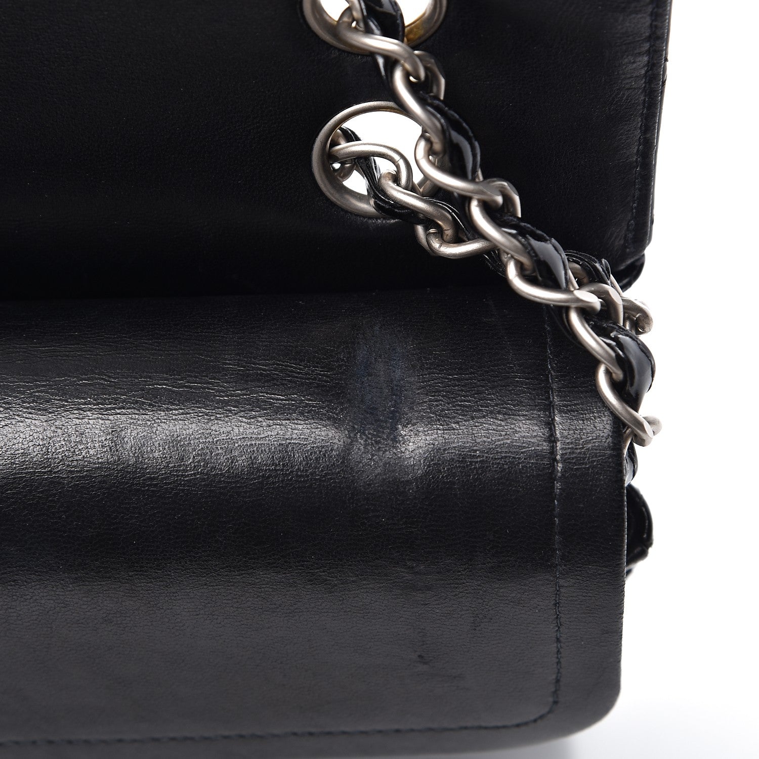 Chanel Patent Quilted Medium Double Flap Black 9 of 9