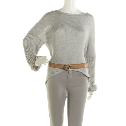 Gucci Leather Crystal Pearl Interlocking G Belt 95 38 Rose Beige 2 of 5
