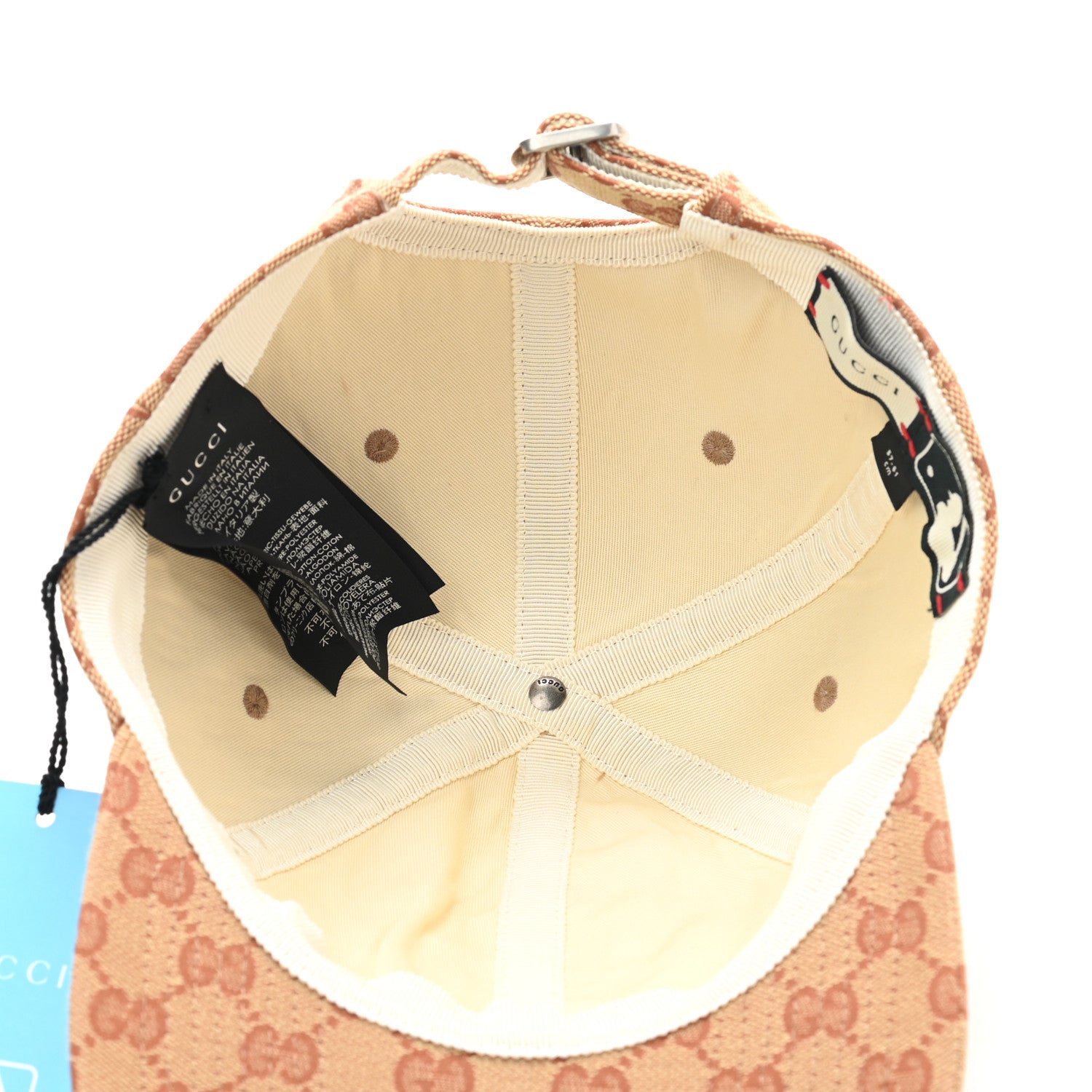 Gucci X MLB Monogram LA Dodgers Baseball Hat 57-61 Beige Ruggine 7 of 11
