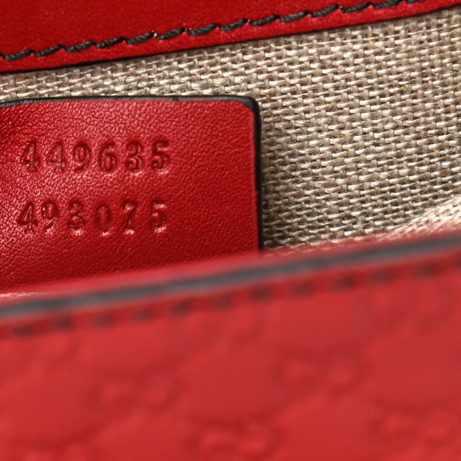 Gucci Microguccissima Medium Emily Chain Shoulder Bag Red 7 of 10