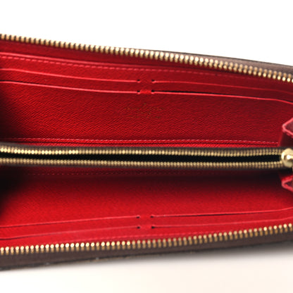Louis Vuitton Damier Ebene Clemence Wallet Cherry 5 of 6