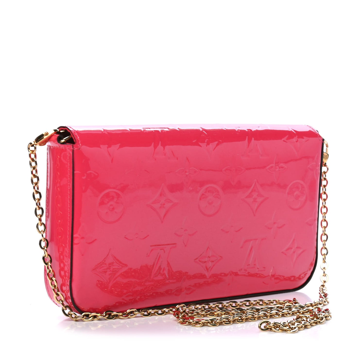 Vernis Felicie Pochette Chain Wallet Hot Pink