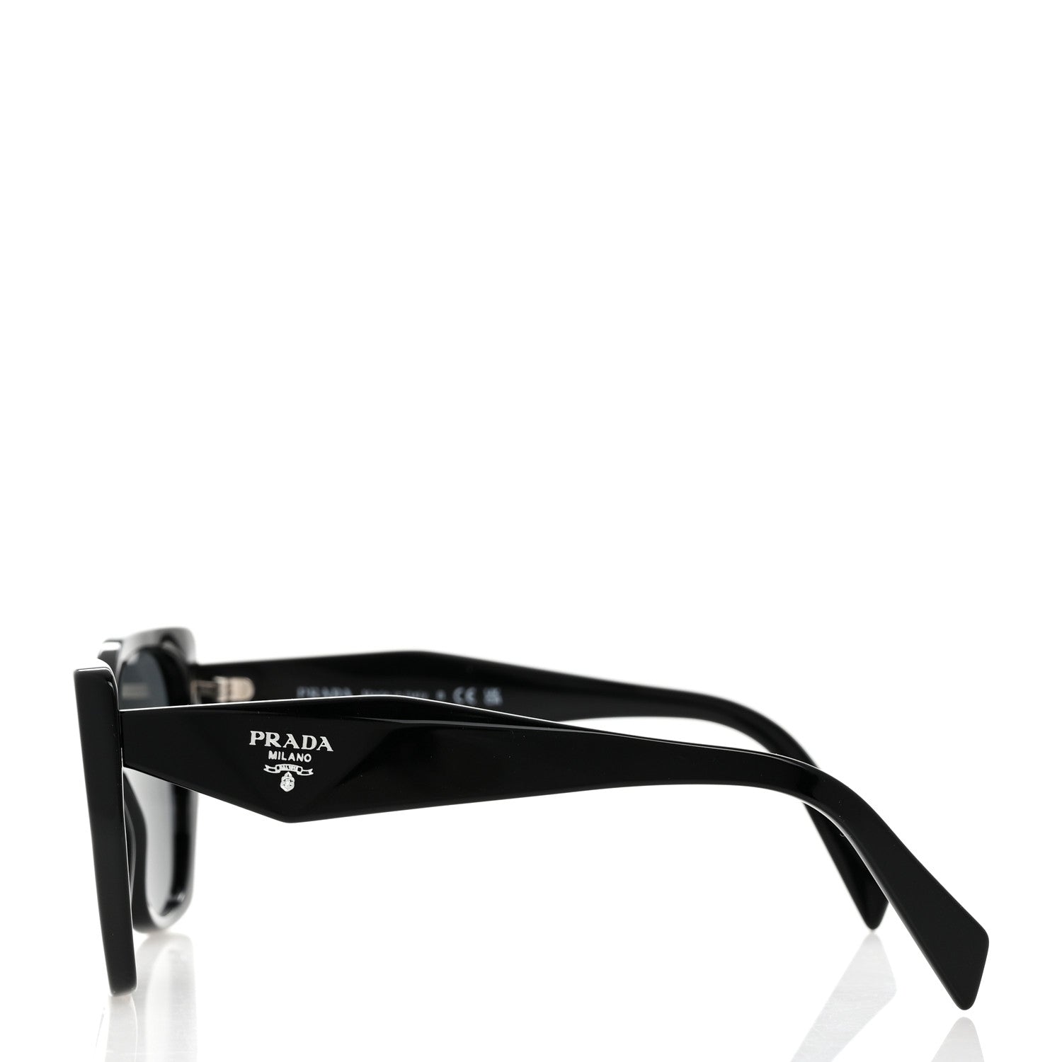 Prada Acetate Symbole Sunglasses SPR 19Z Black 3 of 8