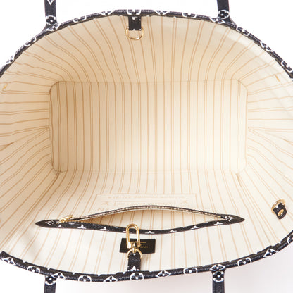 Louis Vuitton Monogram Giant Jungle Neverfull MM Ivory 7 of 9