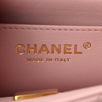 Chanel Lambskin Quilted Mini Sweet Camellia Flap Light Pink 6 of 10