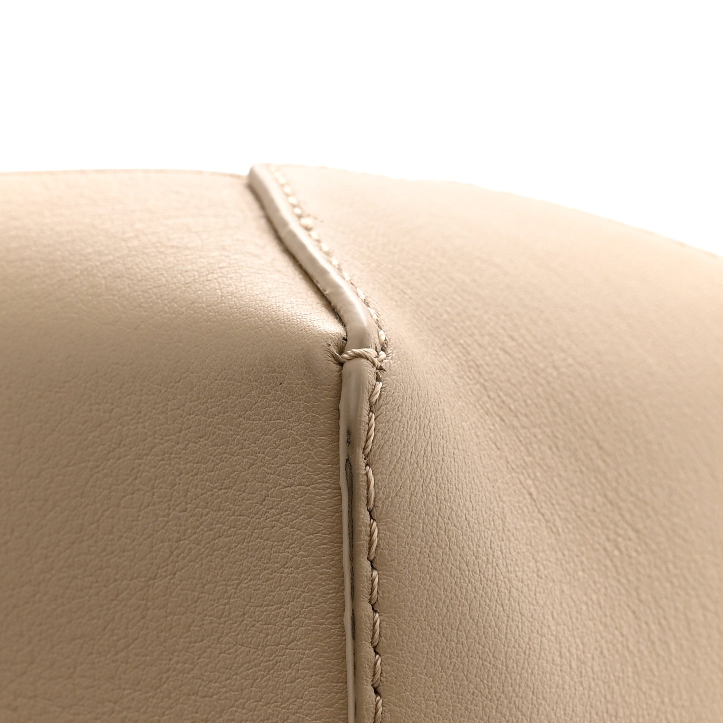 Classic Calfskin Small Puzzle Edge Bag Soft White Paper Craft