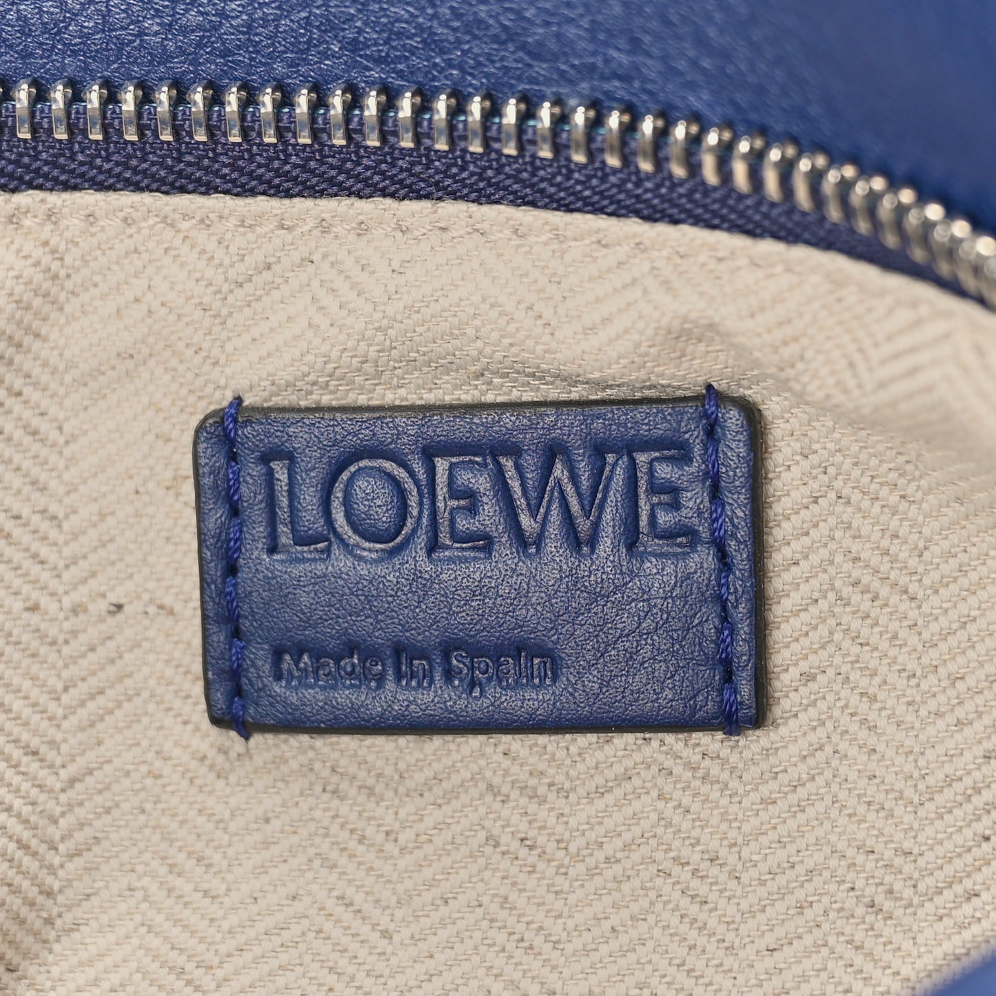Calfskin Small Puzzle Bag Marine