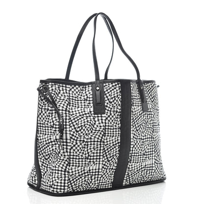 MCM Visetos Large Liz Reversible Shopper Tote Black 6 of 15