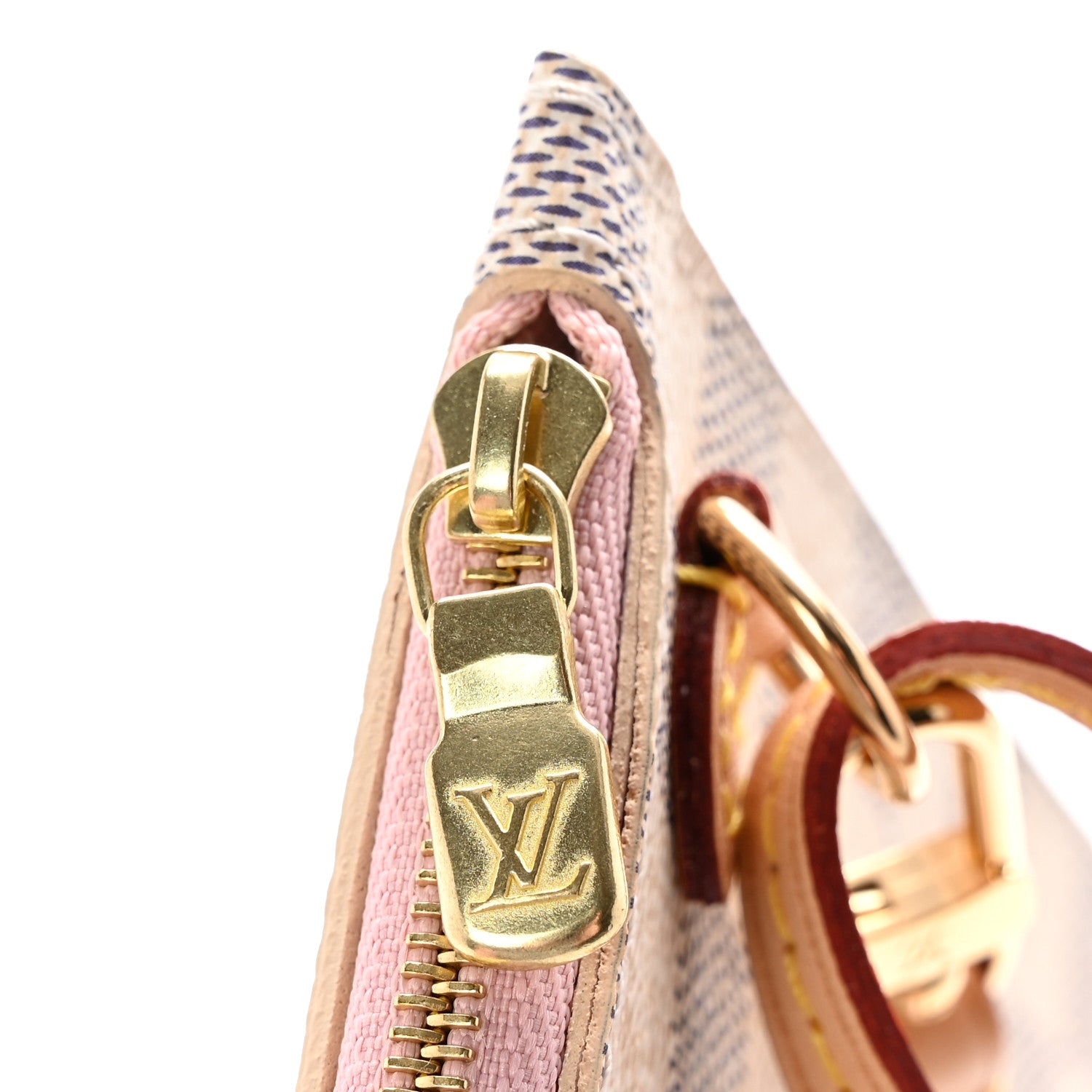 Louis Vuitton Damier Azur Neverfull MM GM Pochette Rose Ballerine 9 of 9