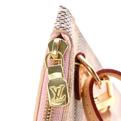 Louis Vuitton Damier Azur Neverfull MM GM Pochette Rose Ballerine 9 of 9