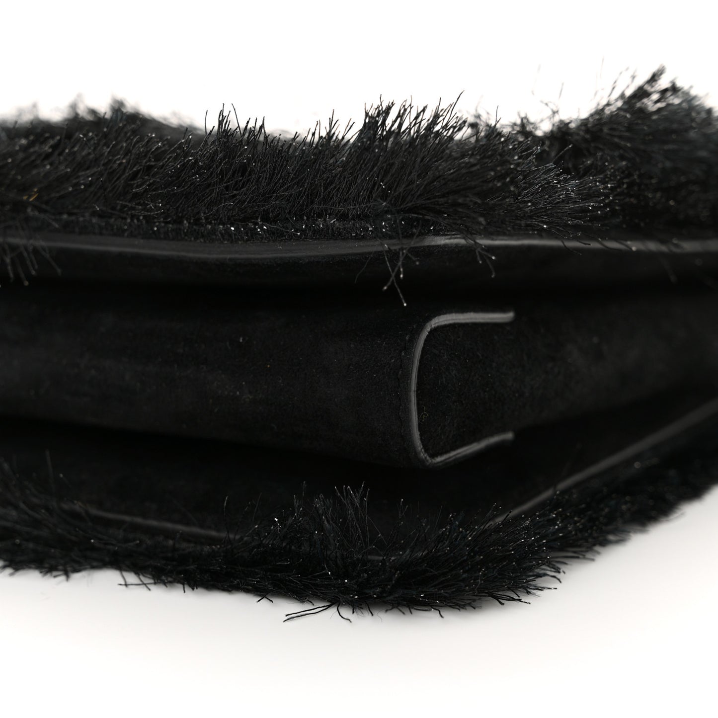 Raffia Miss Vara Bow Chain Bag Black
