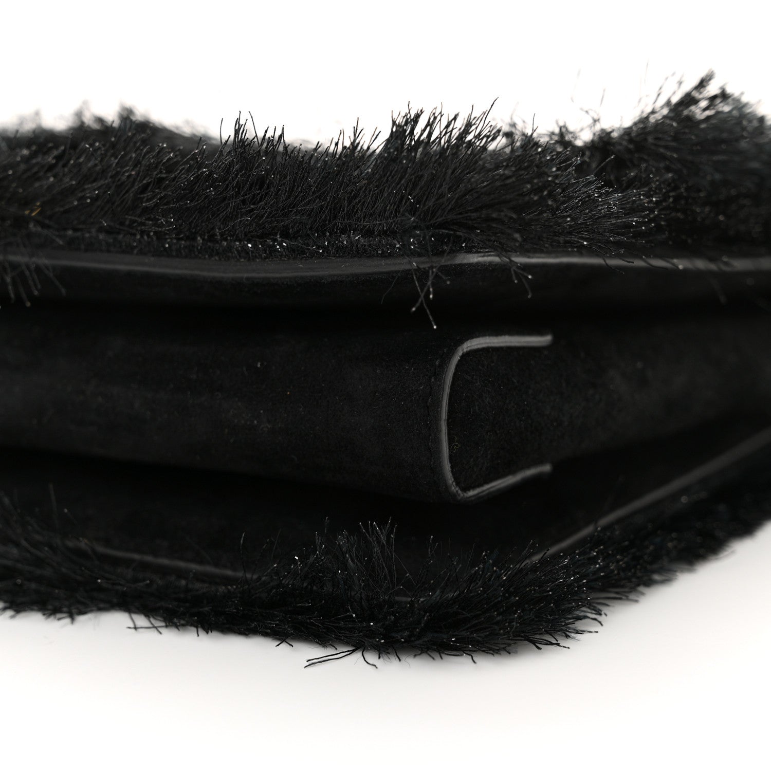 Salvatore Ferragamo Raffia Miss Vara Bow Chain Bag Black 9 of 10