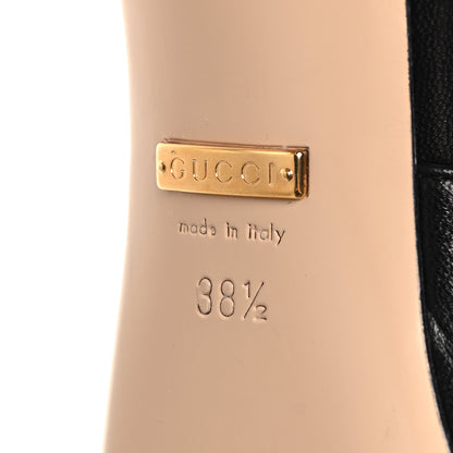 Gucci Malaga Kid Chain Sylvie Mules 38.5 Black 8 of 9