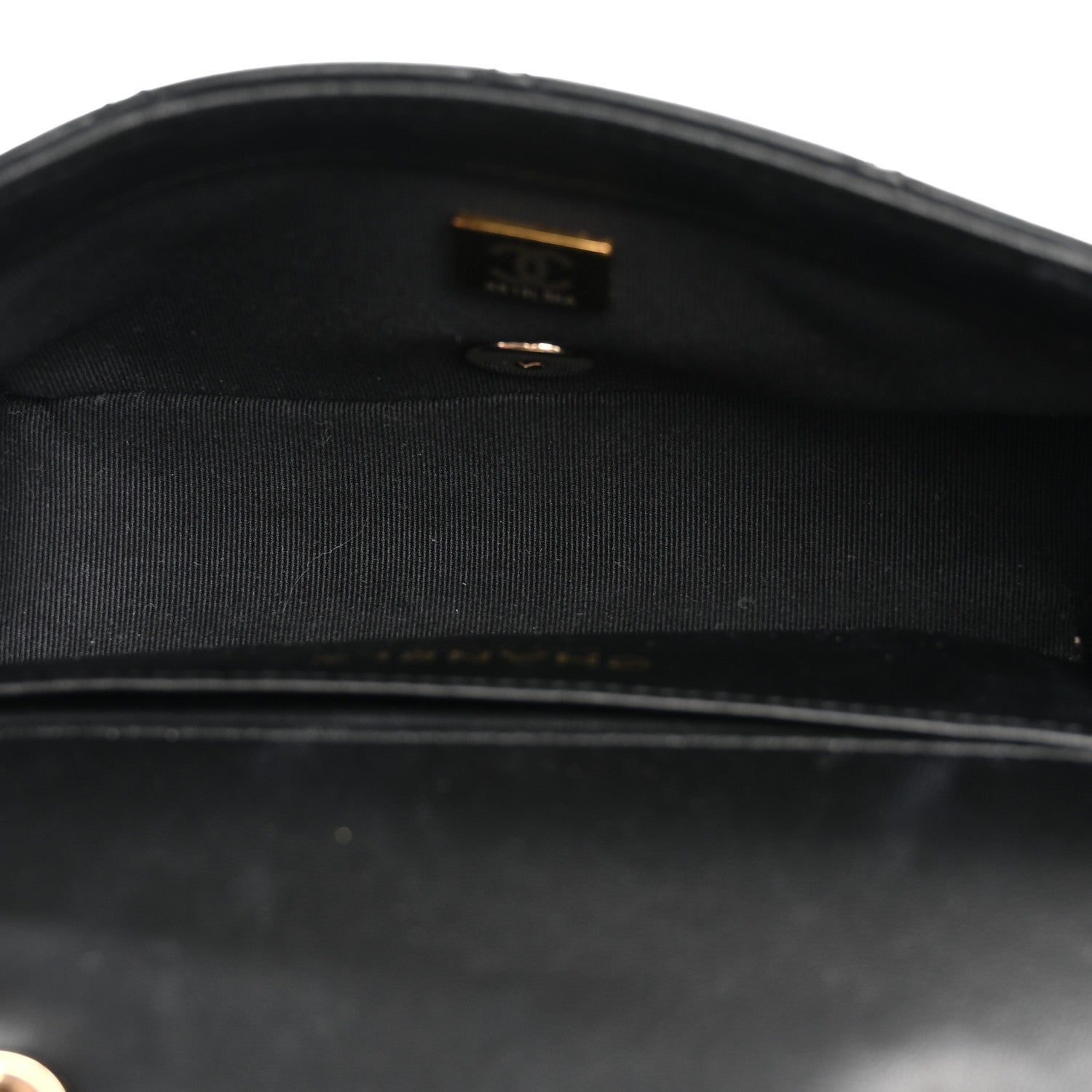 Chanel Lambskin Quilted Small Whipstitch Flap Bag Black 5 of 11