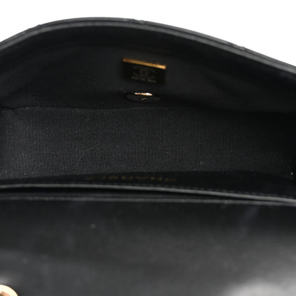 Chanel Lambskin Quilted Small Whipstitch Flap Bag Black 5 of 11