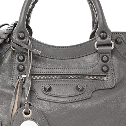 Balenciaga Agneau Arena Neo Cagole City Handbag Dark Grey 8 of 13