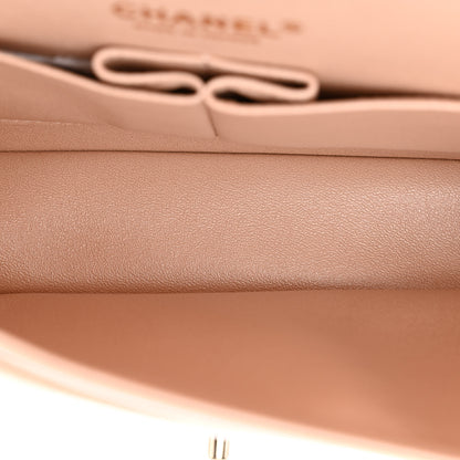 Chanel Iridescent Calfskin Quilted Medium Double Flap Beige 5 of 12
