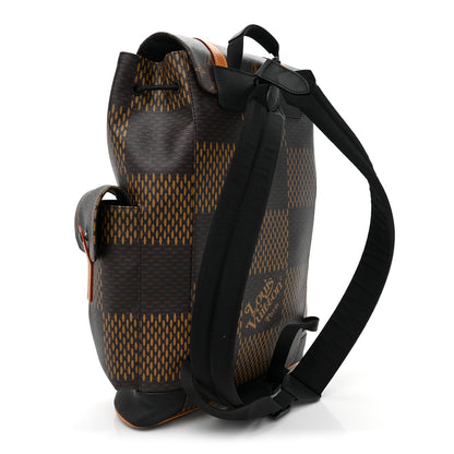 Louis Vuitton X NIGO Giant Damier Ebene Monogram Christopher PM Backpack 3 of 10